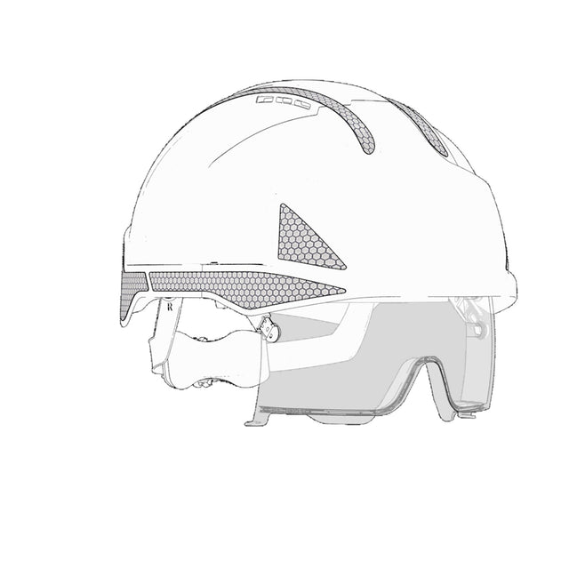 Evo Vista CR2 Reflective Decals - Pack Of 10 — Head Protection | GRS Safety Perth