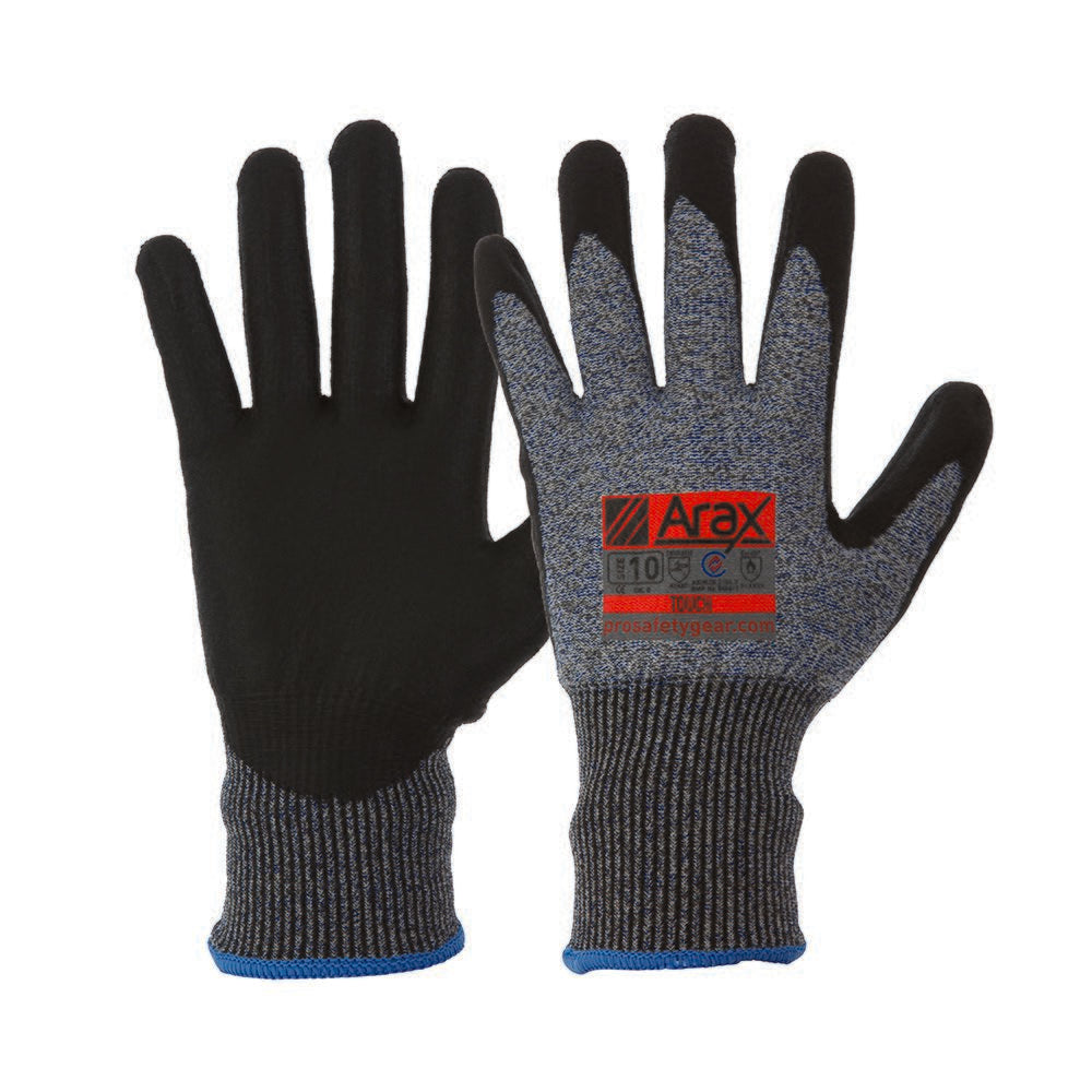 Arax Water Based PU Dip on 13G Liner — Hand Protection | GRS Safety Perth