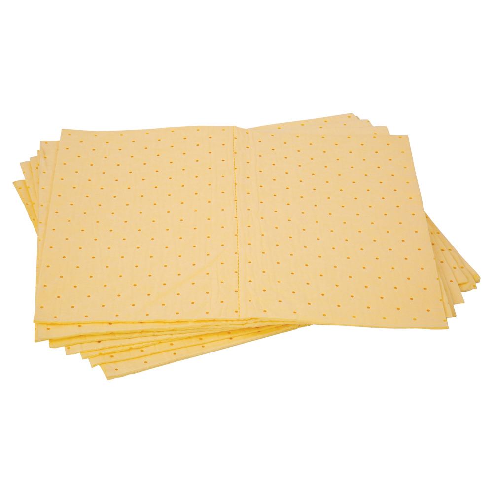 Absorbent Pad Hazchem Yellow 10pk — Site Safety | GRS Safety Perth