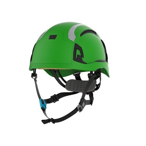 Evo Alta Skyworker Vented Safety Helmet With Cr2 Reflective Kit - Green — Head Protection | GRS Safety Perth