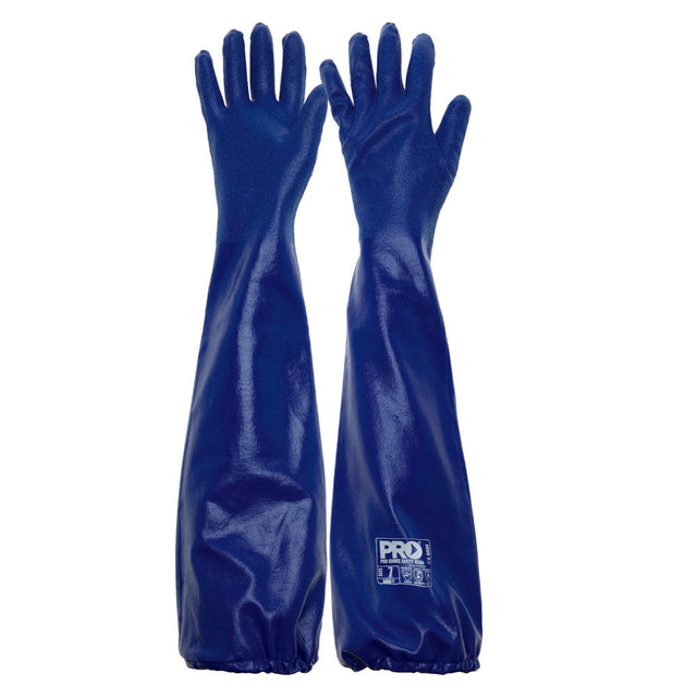 Blue Nitrile Extended Length Chemical Glove — Hand Protection | GRS Safety Perth