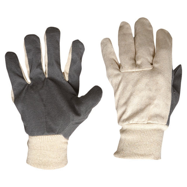 Cotton Drill Vinyl Palm Gloves Large — Hand Protection | GRS Safety Perth
