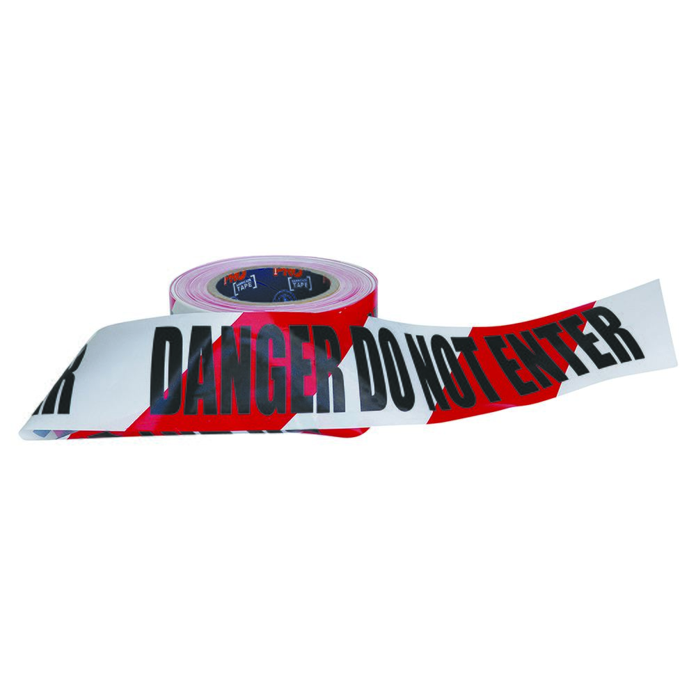 Barricade Tape - 100M X 75mm Danger Do Not Enter Print — Site Safety | GRS Safety Perth