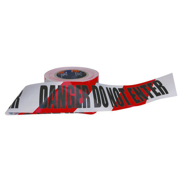 Barricade Tape - 100M X 75mm Danger Do Not Enter Print — Site Safety | GRS Safety Perth