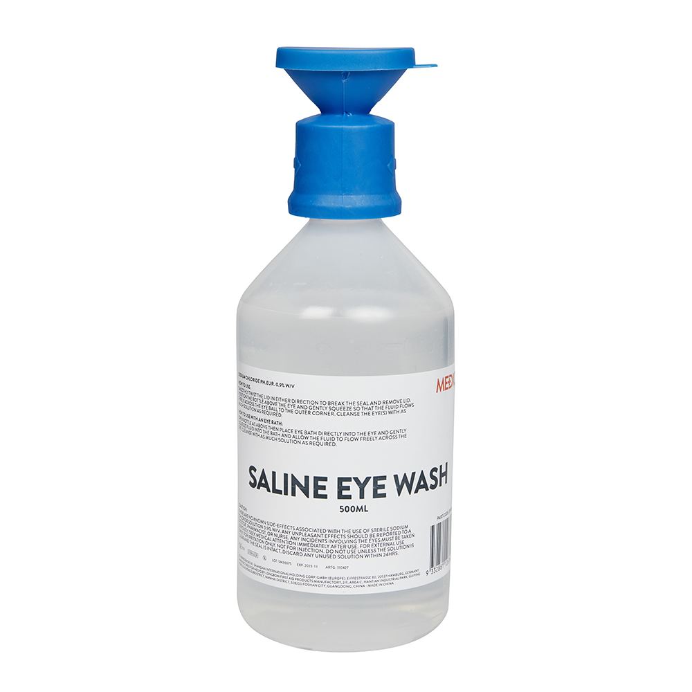 Eyewash Saline Solution 500Ml — Site Safety | GRS Safety Perth