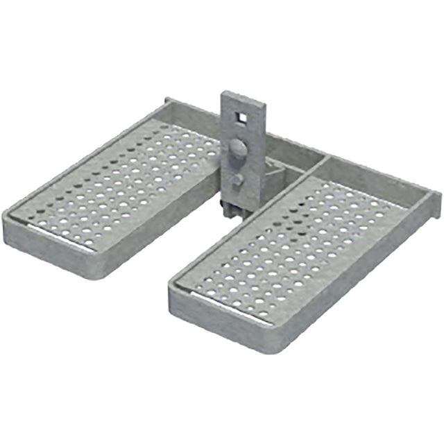 Fold Foot Rest (galv) - for steel Ladders — Height Safety | GRS Safety Perth