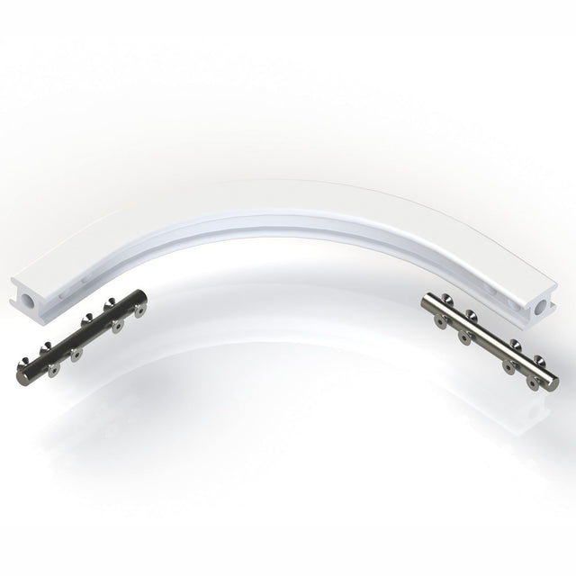 MultiRail Horizontal Bend 90° Aluminium (1032541) — Height Safety | GRS Safety Perth
