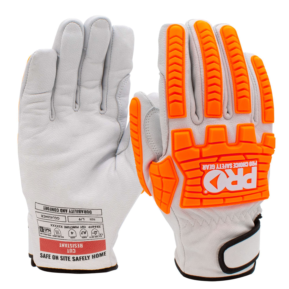 Goat Grain Leather Cut F Impact Rigger Gloves — GRS Safety Perth
