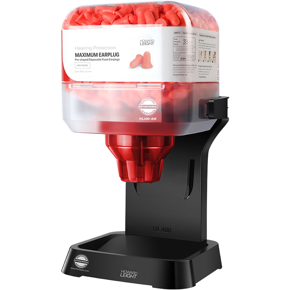 HL400 Lite dispenser Antimicrobial w/ 400 pairs X-TREME Earplugs — Hearing | GRS Safety Perth