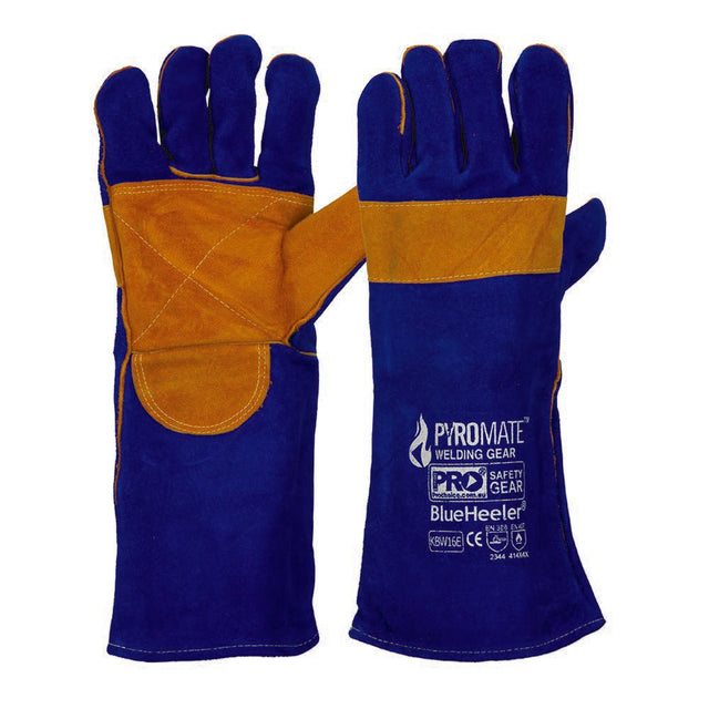 Pyromate Blue Heeler - Blue & Gold Large — Hand Protection | GRS Safety Perth