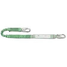 2M Stretchable lanyard w/64mm Scaff hook one end, and 19mm hook at energy absorb — Height Safety | GRS Safety Perth