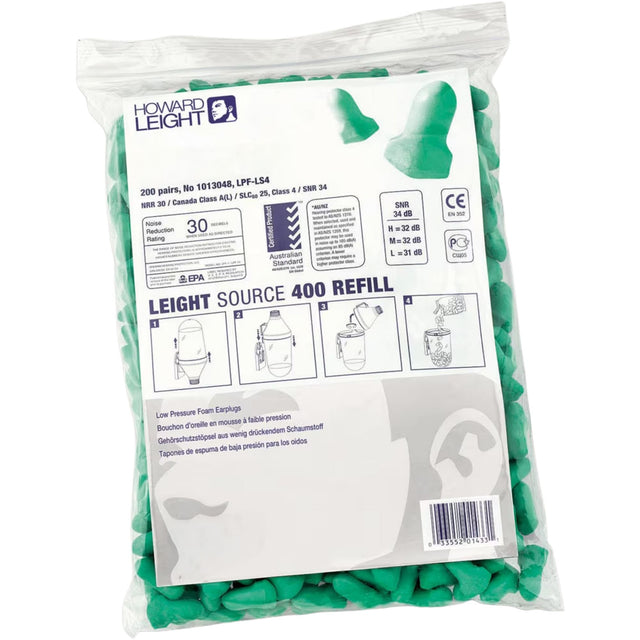 Maximum Lite Uncorded Earplugs Refill Bag (200 Pairs) — Hearing | GRS Safety Perth