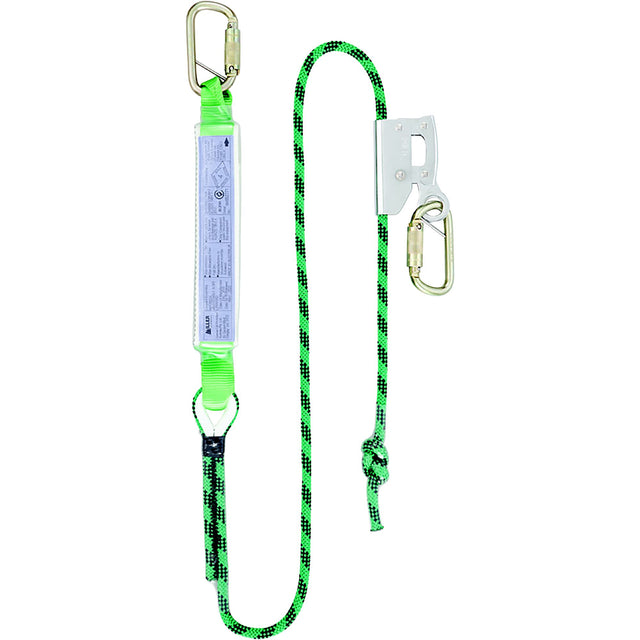 2M Single Adjustable Kernmantle Rope Lanyard w/TAKs — Height Safety | GRS Safety Perth