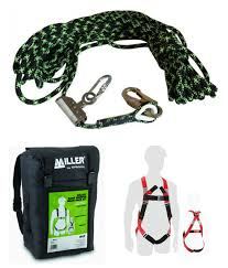 Roof Workers Back-Pack Kit. Contains M1020250 HW Harness, 15m Sharp edge kernmat — Site Safety | GRS Safety Perth
