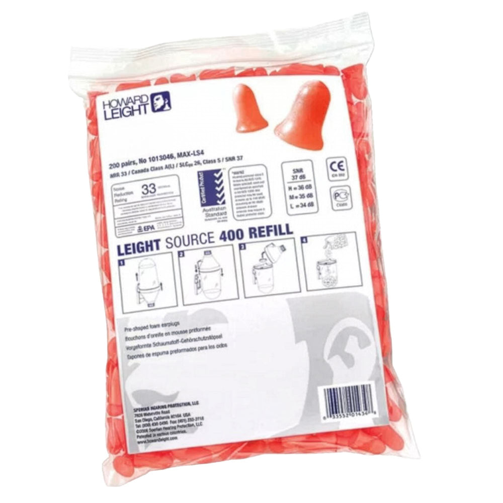 Maximum Uncorded Earplugs Refill Bag (200 Pairs) — Hearing | GRS Safety Perth