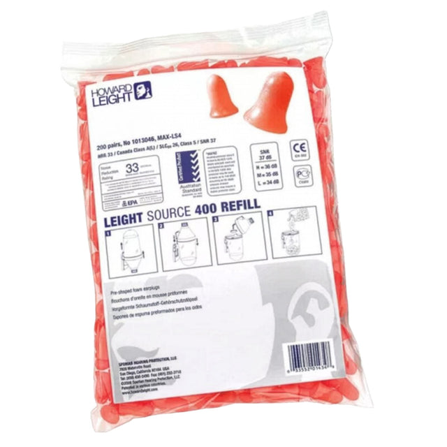 Maximum Uncorded Earplugs Refill Bag (200 Pairs) — Hearing | GRS Safety Perth