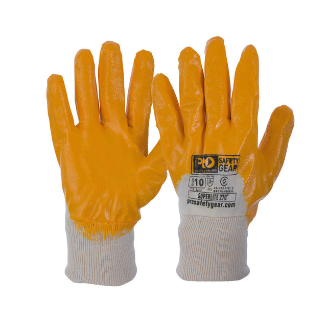 Super-Lite Orange 3/4 Dipped Gloves — Hand Protection | GRS Safety Perth