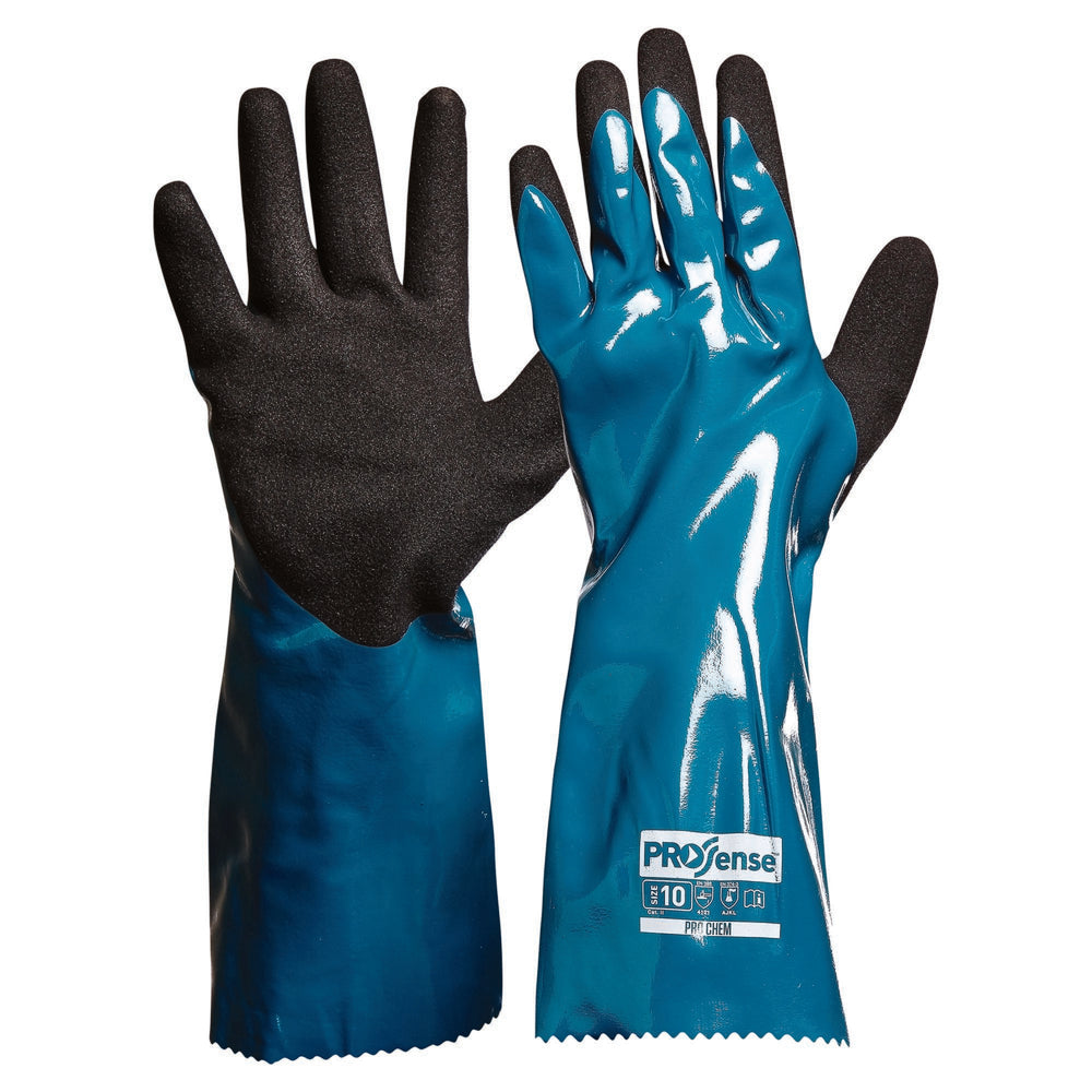 Prochem 35Cm Green/Black Nitrile PU — Hand Protection | GRS Safety Perth