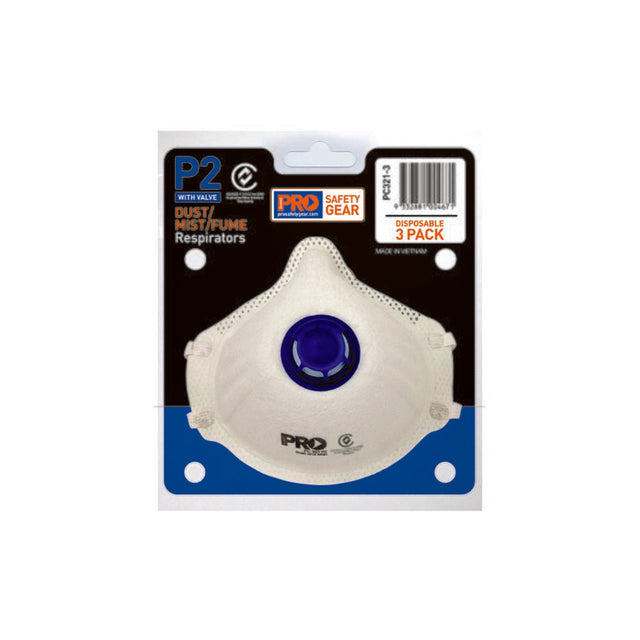 Dust Masks P2+Valve / 3 Pack — Respiratory | GRS Safety Perth