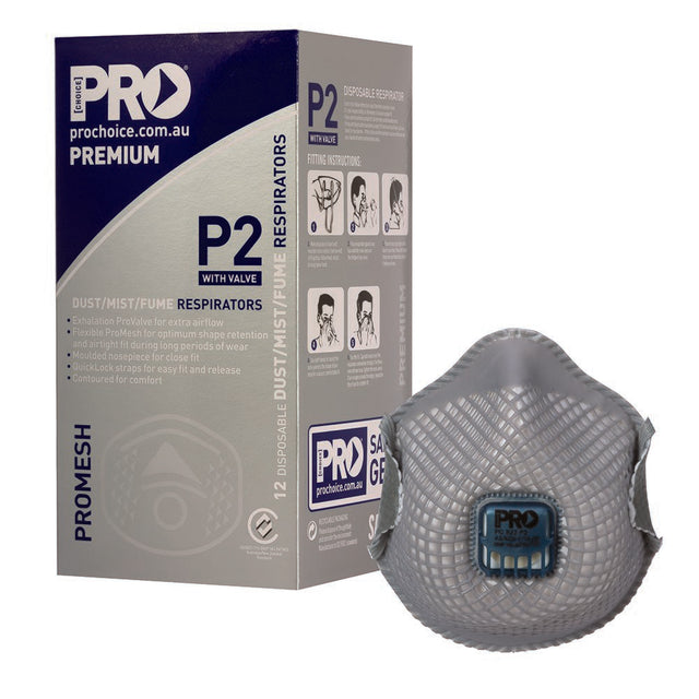 Dust Masks Promesh P2+Valve — Respiratory | GRS Safety Perth