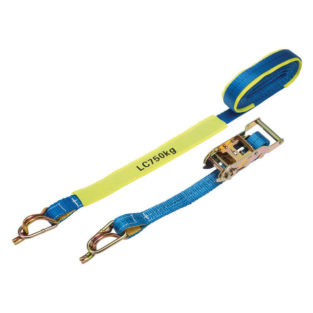 Ratchet Tie Down 25mmx5M 0.75T Captive J-Hook — Height Safety | GRS Safety Perth