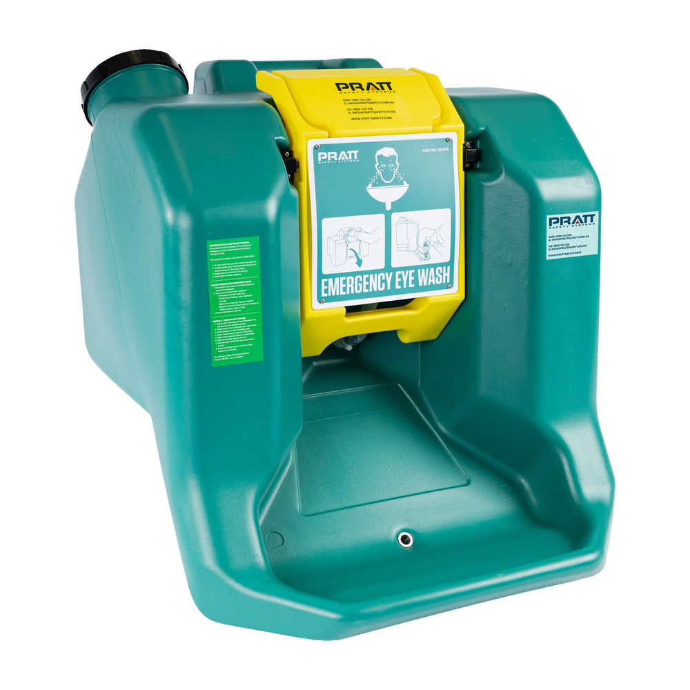 Portable Gravity Fed Eye Wash Unit. 55L — Site Safety | GRS Safety Perth