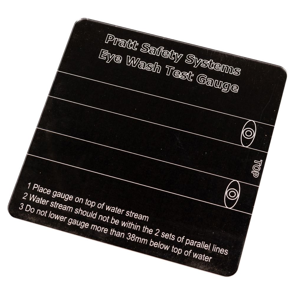 Eyewash Test Gauge Plastic Transparent — Site Safety | GRS Safety Perth