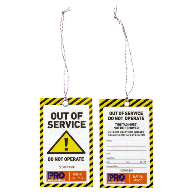 Safety Tag -125mm X 75mm Caution — Site Safety | GRS Safety Perth