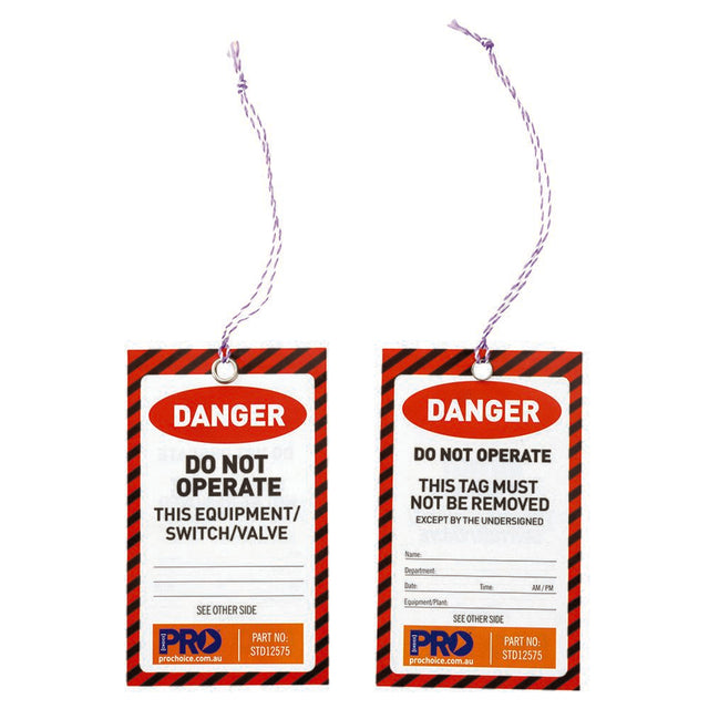 Safety Tag -125mm X 75mm Danger — Site Safety | GRS Safety Perth