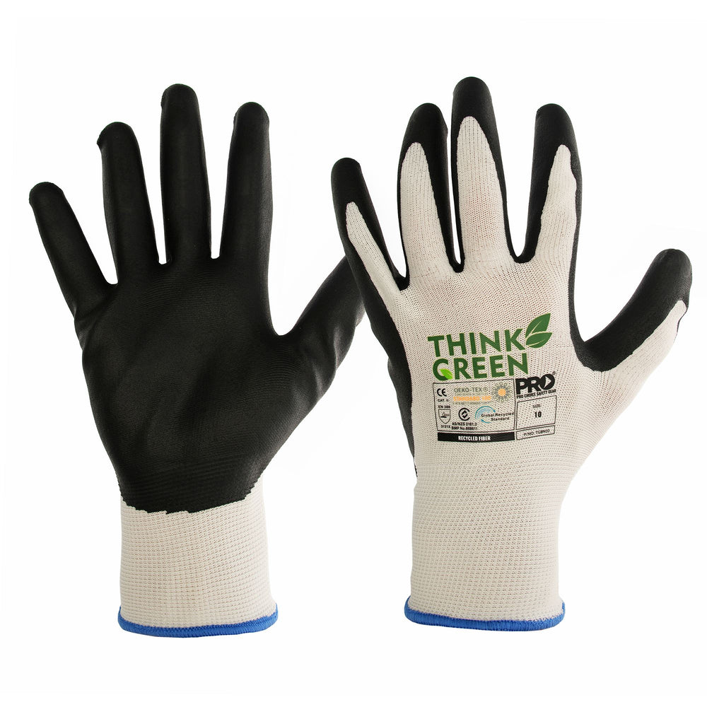 Think Green Nitrile Dip Recycled Glove — Hand Protection | GRS Safety Perth
