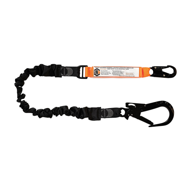 Elite Single Leg Elite Elasticated Lanyard with Hardware SN & ST — Height Safety | GRS Safety Perth