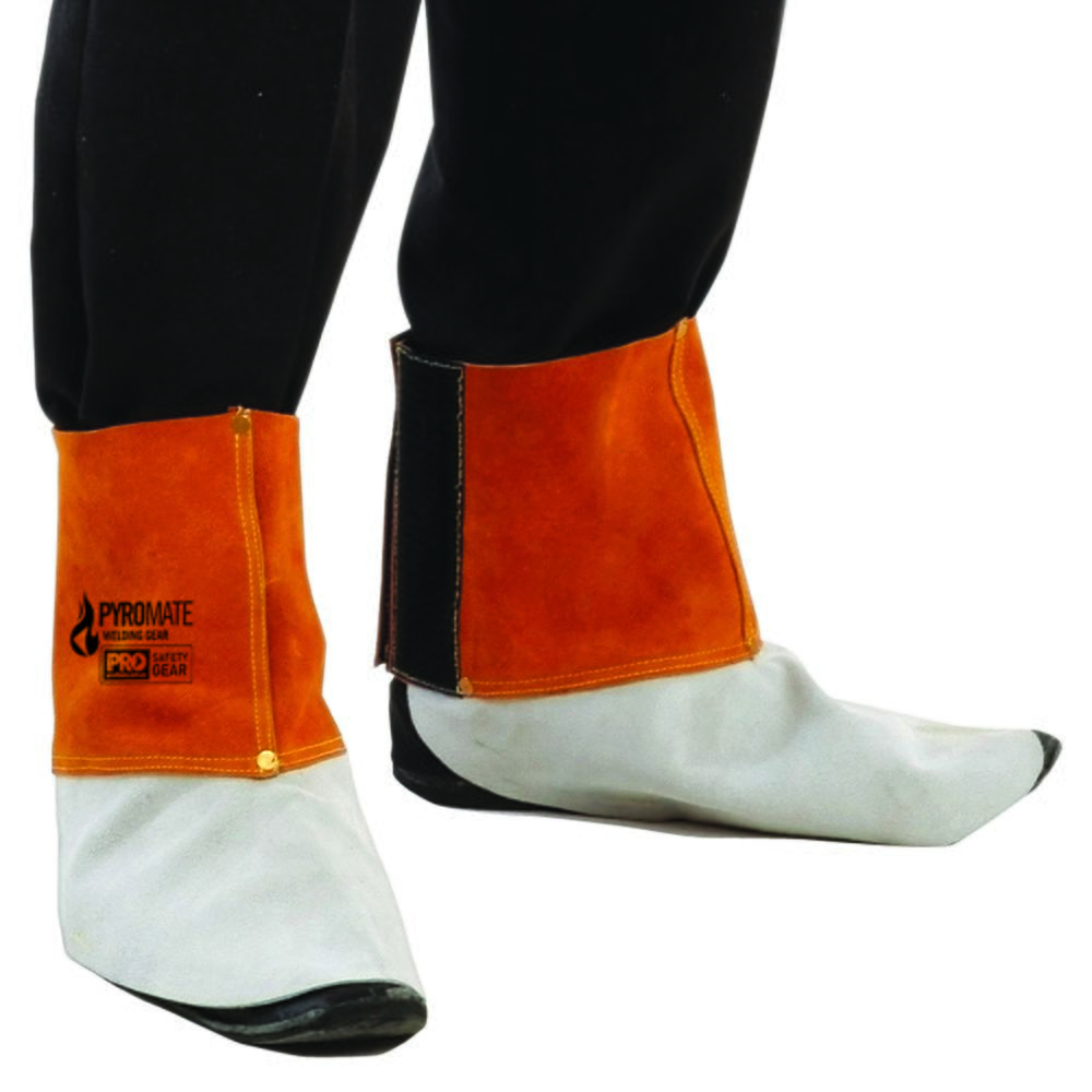 Pyromate Welders Leather Spats Large — Hi-Vis Workwear | GRS Safety Perth